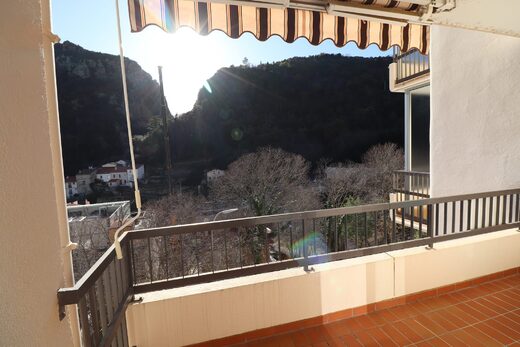 Balcon de l'appartement N°185 de Ladeuille Hebergemet à Amélie les bains
